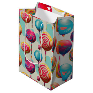 Sac Cadeau Moyen Lollipopes amusants et tout Candy Lane Collection