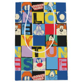 Sac Cadeau Moyen LOONEY TUNES™ Character Checker Blocks (Devant)