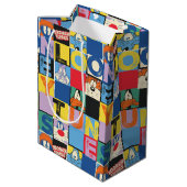 Sac Cadeau Moyen LOONEY TUNES™ Character Checker Blocks (Dos Angle)