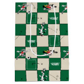Sac Cadeau Moyen LOONEY TUNES™ Soccer Grid Pattern (Dos)