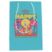 Sac Cadeau Moyen LOONEY TUNES™ | TWEETY™ Joyeuses fêtes (Devant)
