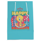Sac Cadeau Moyen LOONEY TUNES™ | TWEETY™ Joyeuses fêtes (Dos)