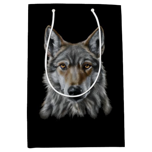 Sac Cadeau Moyen Loup (Devant)