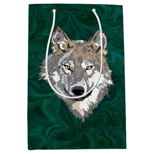 Sac Cadeau Moyen loup (Devant)