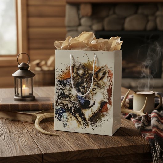 Sac Cadeau Moyen Loup