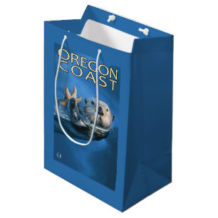 Sac Cadeau Moyen Loutre de mer de côte de l'Orégon