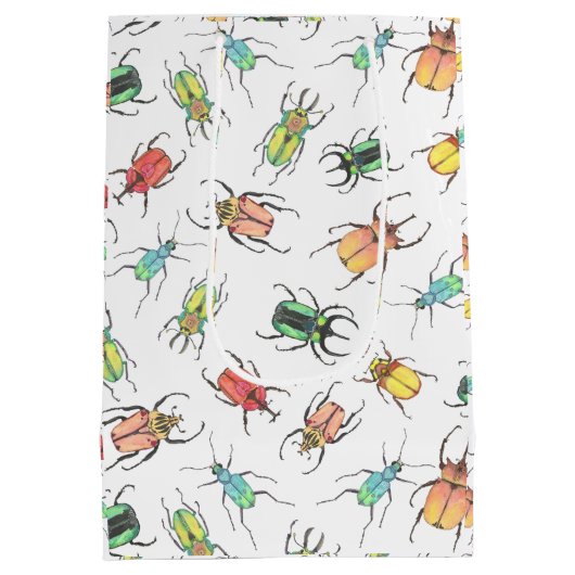 Sac Cadeau Moyen Love Bug Beetle Mine Saint Valentin (Dos)