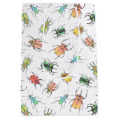 Sac Cadeau Moyen Love Bugs Aquarelle Beetles avec Coeurs (Dos)