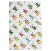 Sac Cadeau Moyen Love Bugs Aquarelle Beetles avec Coeurs Valentine (Dos)