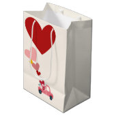 Sac Cadeau Moyen Love & Hearts Gift Bag (Devant Angle)