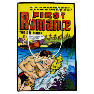 Sac Cadeau Moyen Lovers Ocean Romance Comics Vintages