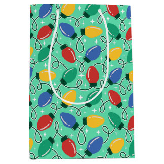 Sac Cadeau Moyen Lumières joyeuses et lumineuses