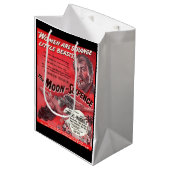 Sac Cadeau Moyen Lune et six pence (Devant Angle)