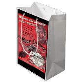 Sac Cadeau Moyen Lune et six pence (Dos Angle)