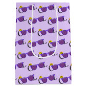 Sac Cadeau Moyen Lunettes de soleil violet cool (Dos)
