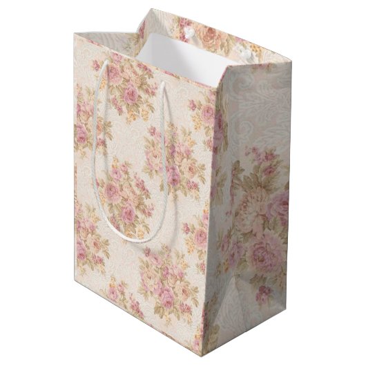 Sac Cadeau Moyen Luxe floral (Dos Angle)