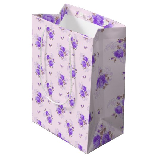 Sac Cadeau Moyen Luxe floral (Dos Angle)