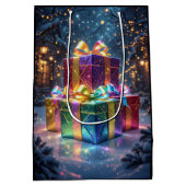 Sac Cadeau Moyen Luxury Christmas Gift Bag (Dos)