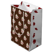 Sac Cadeau Moyen Luxury Christmas Personalized Merry Christmas  (Dos Angle)