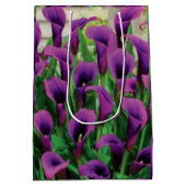 Sac Cadeau Moyen Lys de Calla mauve (Dos)