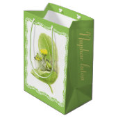 Sac Cadeau Moyen Lys de fleurs (Dos Angle)