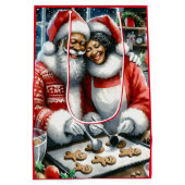 Sac Cadeau Moyen M. et Mme Clause Jolie Noël (Dos)