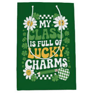 Sac Cadeau Moyen Ma classe est pleine de charmes chanceux St Patric