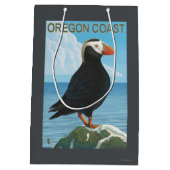 Sac Cadeau Moyen Macareux tufté de côte de l'Orégon (Dos)