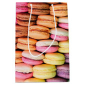 Sac Cadeau Moyen Macarons Colorés (Devant)