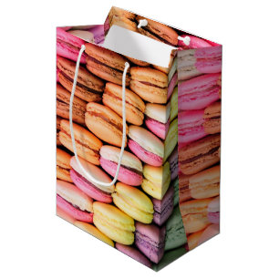 Sac Cadeau Moyen Macarons Colorés