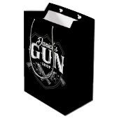 Sac Cadeau Moyen Magasin de revolvers anciens PERSONNALISÉ NOM Arme (Dos Angle)