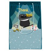 Sac Cadeau Moyen Magic Show Merci bleu (Dos)
