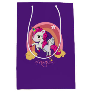 Sac Cadeau Moyen Magic Unicorn Fan Club