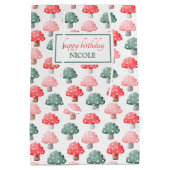 Sac Cadeau Moyen Magie Whimsic Cute Champignons colorés (Dos)