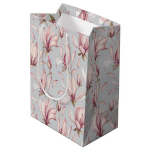 Sac Cadeau Moyen Magnolia Élégante