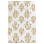 Sac Cadeau Moyen Main de tournesol or Hamsa (Dos)