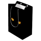 Sac Cadeau Moyen Maintenant, il vous voit Chat noir (Dos Angle)