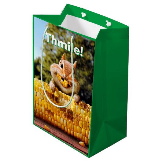 Sac Cadeau Moyen Maïs de Chipmunk (Dos Angle)