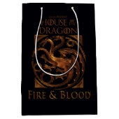 Sac Cadeau Moyen MAISON DU DRAGON | Maison Targaryen Sigil (Devant)