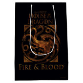 Sac Cadeau Moyen MAISON DU DRAGON | Maison Targaryen Sigil (Dos)