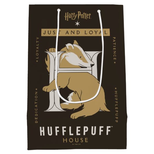 Sac Cadeau Moyen Maison HUFFLEPUFF™ Juste Et Loyale (Dos)