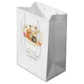 Sac Cadeau Moyen Mama To Bee Teddy Bear Honeycomb Baby shower (Dos Angle)