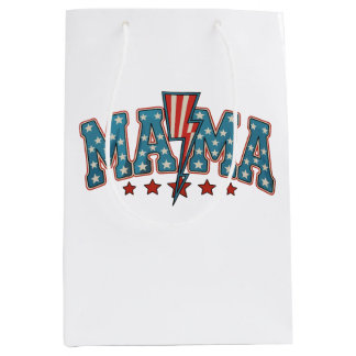 Sac Cadeau Moyen Maman 4 juillet Maman patriotique Éclair