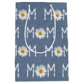 Sac Cadeau Moyen Maman Daisy On Blue Denim Medium Cadeau (Devant)