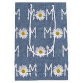 Sac Cadeau Moyen Maman Daisy On Blue Denim Medium Cadeau (Dos)