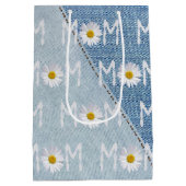 Sac Cadeau Moyen Maman Daisy sur Denim (Dos)