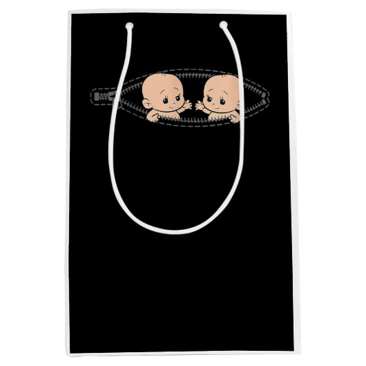 Sac Cadeau Moyen Maman De Twin Grossesse Twins Maman Enceinte Avec (Devant)