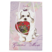 Sac Cadeau Moyen Maman du coeur maltais (Dos)