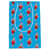 Sac Cadeau Moyen Manatee Père Noël Outfit Animal Novelty Noël (Devant)