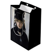 Sac Cadeau Moyen Manet - Berthe Morisot with a bouquet of violets (Devant Angle)